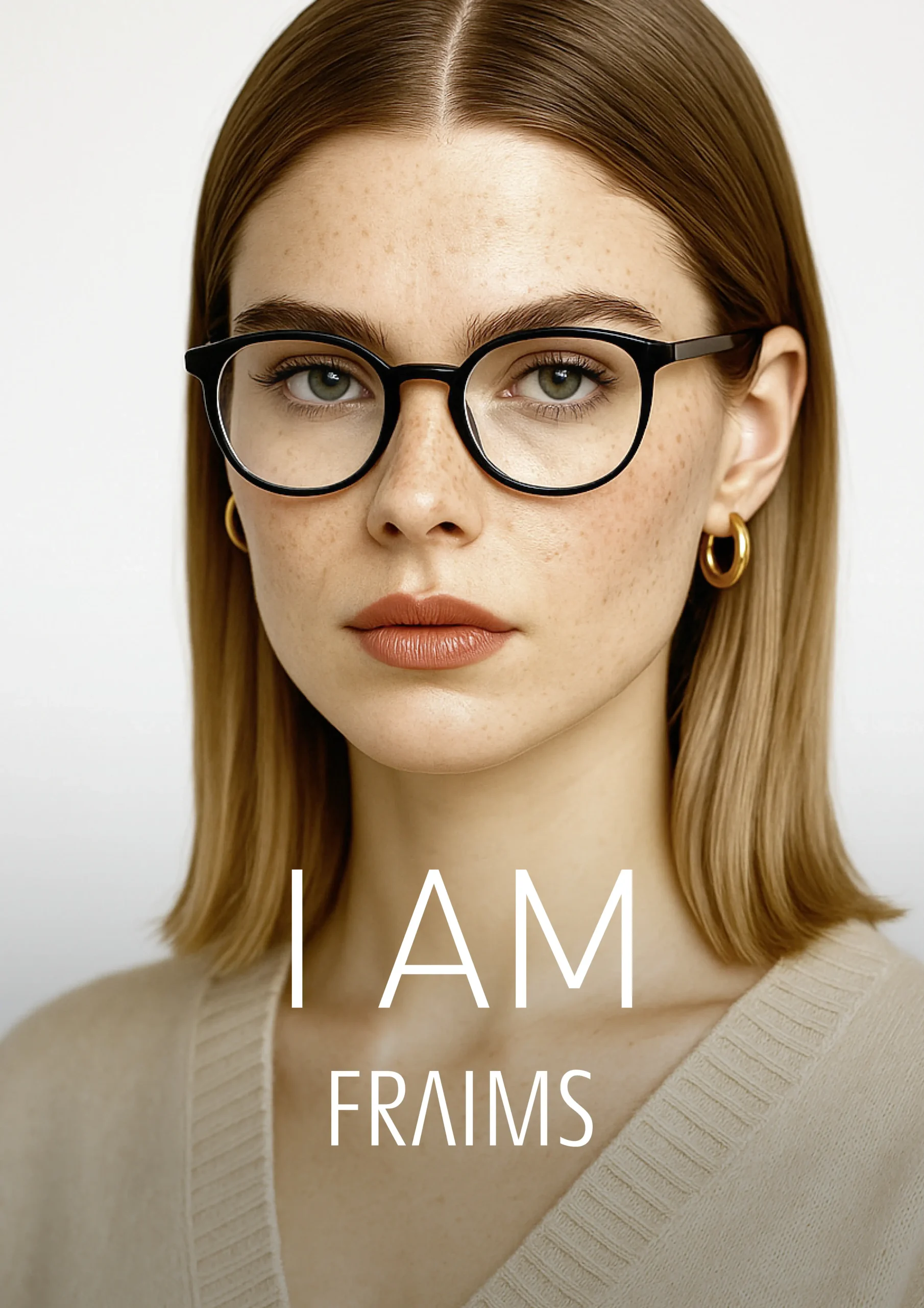 I AM FRAIMS Person mit Brillenfassung